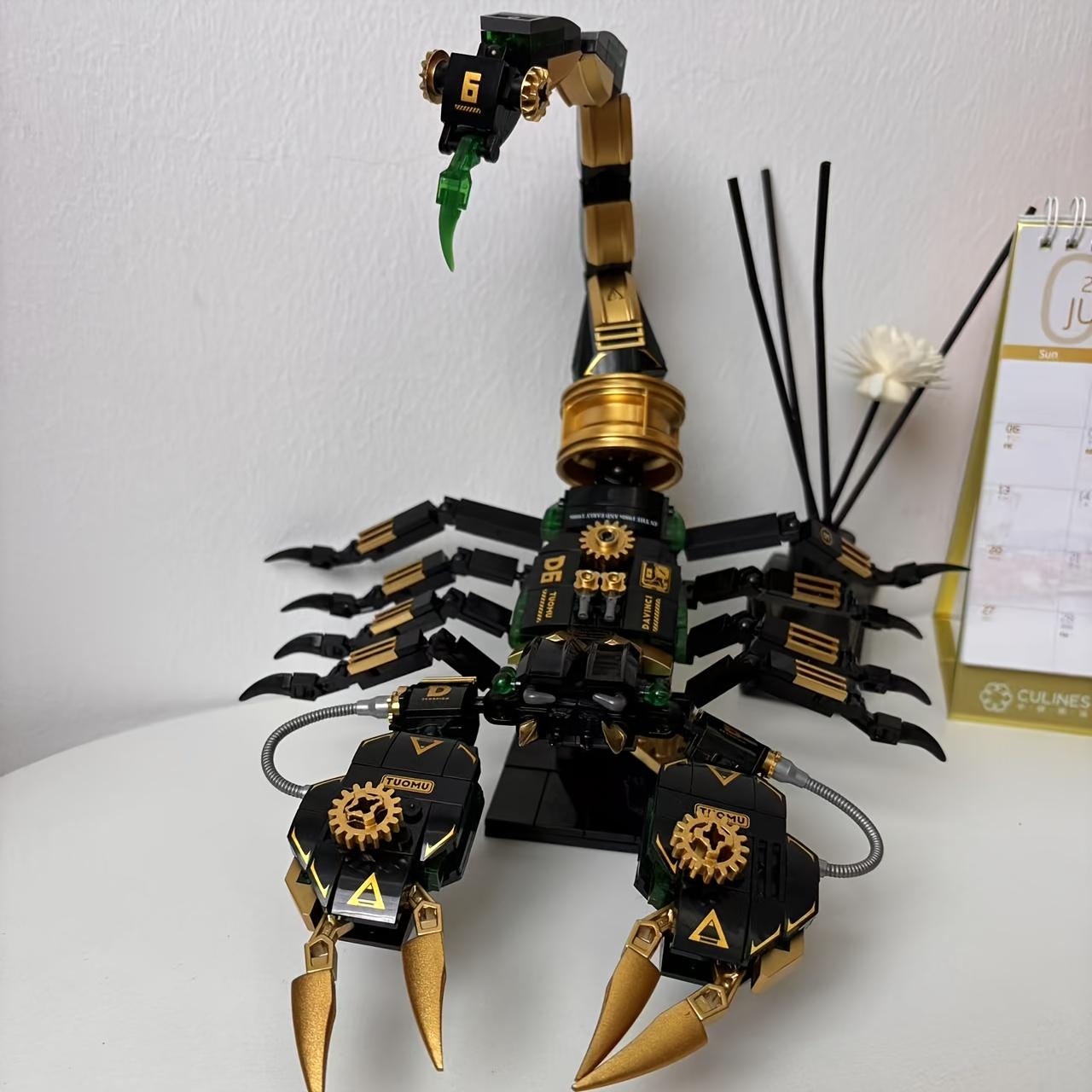 

Scorpion building block set, animal model, suitable for family and boyfriend, birthday, Christmas and New Year gifts чёрный
