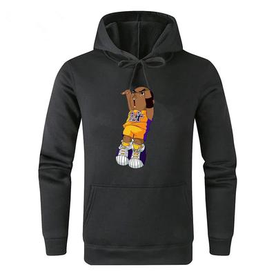 Basketball-Jungen-Print Mode Übergroßes Sweatshirt Rundhals Freizeit-Hoodie Männliche Kreativität Kleidung Coole Persönlichkeit