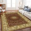 Living Room Carpet Dirt Resistant and Easy To Maintain Retro American Style Foldable Washable Sofa and Coffee Table Carpet