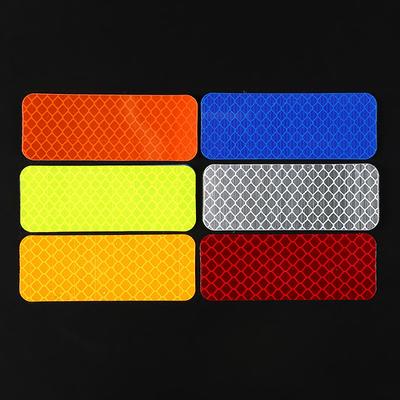 10Pcs/Set Car Bumper Reflective Stickers Reflective Warning Strip Tape Secure Reflector Stickers Decals Auto Styling Accessories