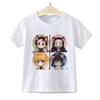 Camiseta Kimetsu No Yaiba Meninos Demon Slayer Anime Camiseta Moda Japão Harajuku Crianças Ropa De Demon Slayer Camiseta para Crianças Meninos