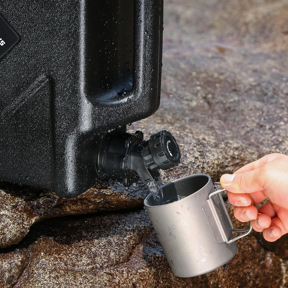 Camping Water Bucket Cover with Faucet Water Storage Container Lid Drinking Water Bucket Cap for Outdoor Picnic