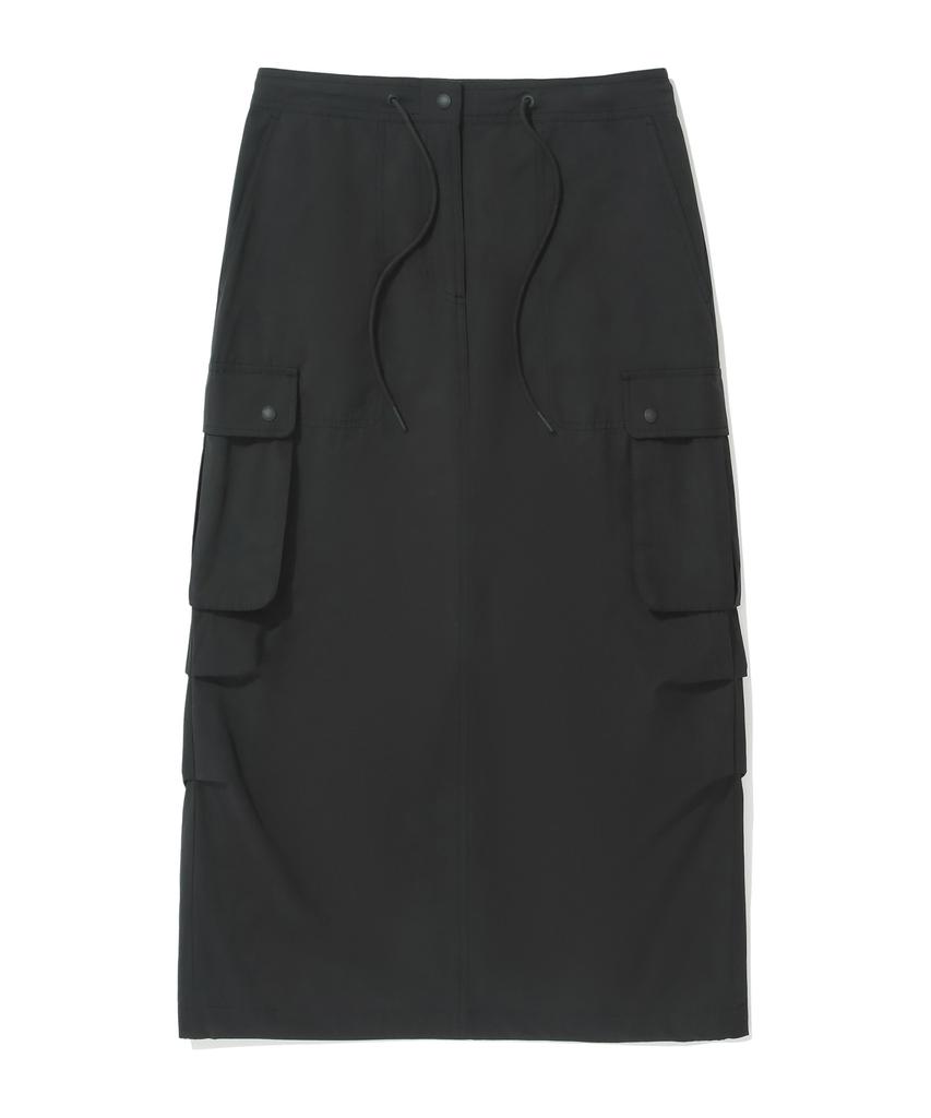 Covernat Woman Parachute Cargo Skirt Black