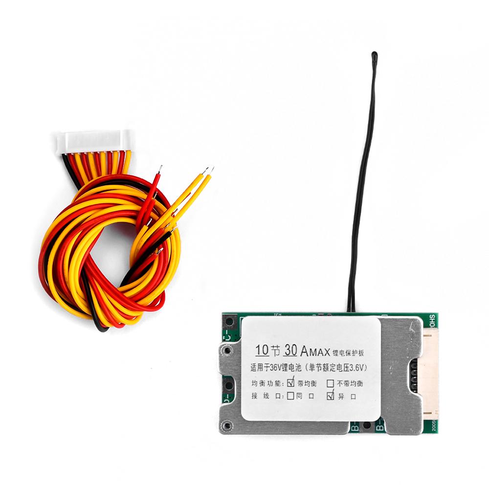 Bms 10S/13S 36V/48V 15A/20A/30A/35A/40A Li-ion Lithium Battery Charger Protection Board Battery BMS With Balance Function E-bike