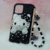 Phone Case IPhone 11 12 13 14 Pro Max 7 8 Plus Xs 6 XR Black Kitten Bling