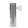 Stainless Steel Chimney Straight Pipe Replacement Outdoor Stove Exhaust Pipe for Camping Tents Easy Installation