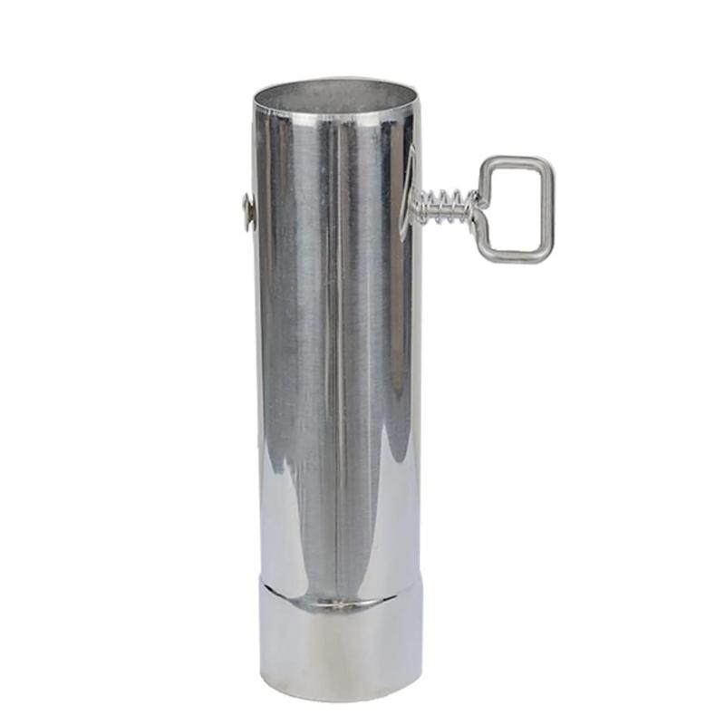 Stainless Steel Chimney Straight Pipe Replacement Outdoor Stove Exhaust Pipe for Camping Tents Easy Installation 1