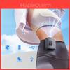 Portable Waist Fan With Usb Rechargeable Battery And 5 Speed Settings For Outdoor Camping And Hiking