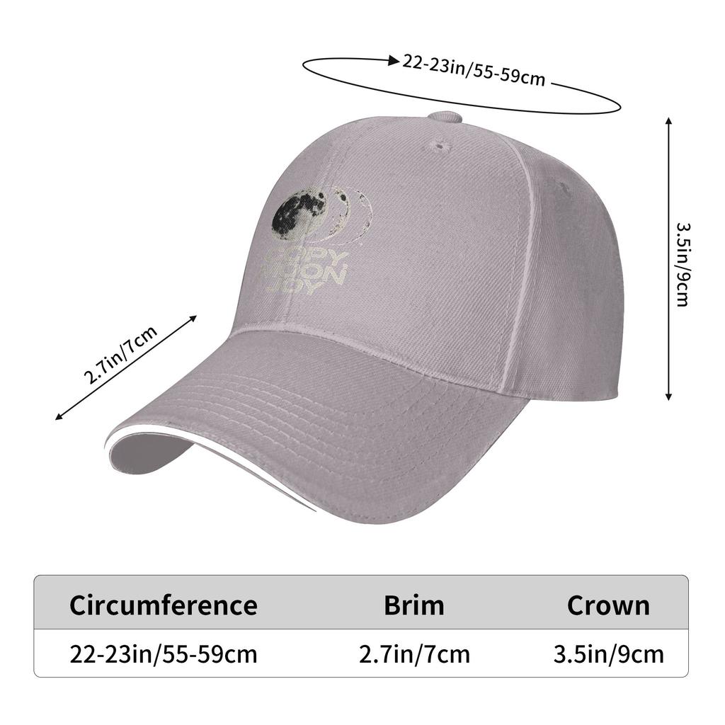 Copy Moon Joy Sun Baseball Cap Summer Couple Women Print Trucker Hat Adjustable Y2k Funny Hunting Camping Snapback Cap