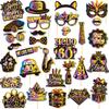1Set Black 18th 30th 40th 50th 60th 70th 80th Years Old Desktop Honeycomb Ornaments Photo Props for Happy Birthday Party Decor