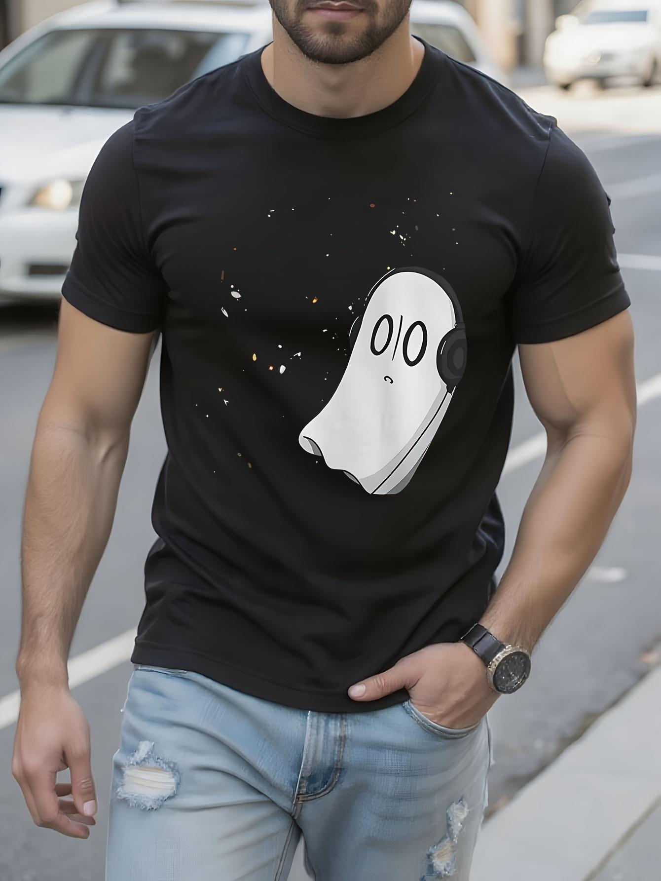 Galaxy Undertale Napstablook Graphic Tshirt Black Cotton ... S