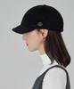 Bajal Va Curved Circle Logo Newsboy Cap Black