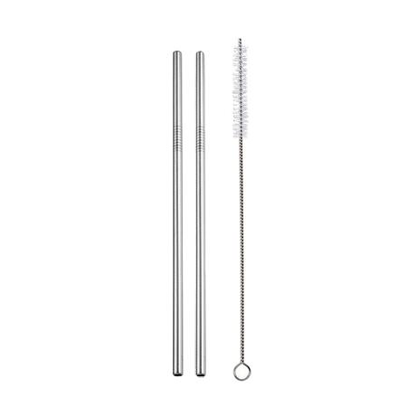 Colorful Stainless Steel Drinking Straws Straight and Bent Reusable Filter With Brush DIY Tea Coffee Tools Party Bar Accessories