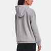 Under Armour Johnson 1/4 Casual Fleece Zip Sports Hoodie Women Hoodies Haze-Gray 1368798-031