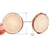 MAOM Natural Wood Slices 25 Pcs 3"-3.5" Round Wood Discs Tree Bark Wooden Circles for DIY Crafting Coasters Arts Crafts Home Decorations Vintage