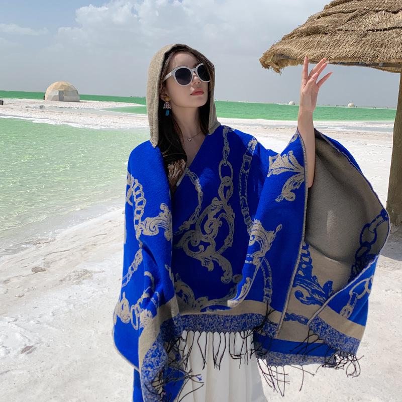 Retro Ethnic Style Large Comfortable Travel Shawl