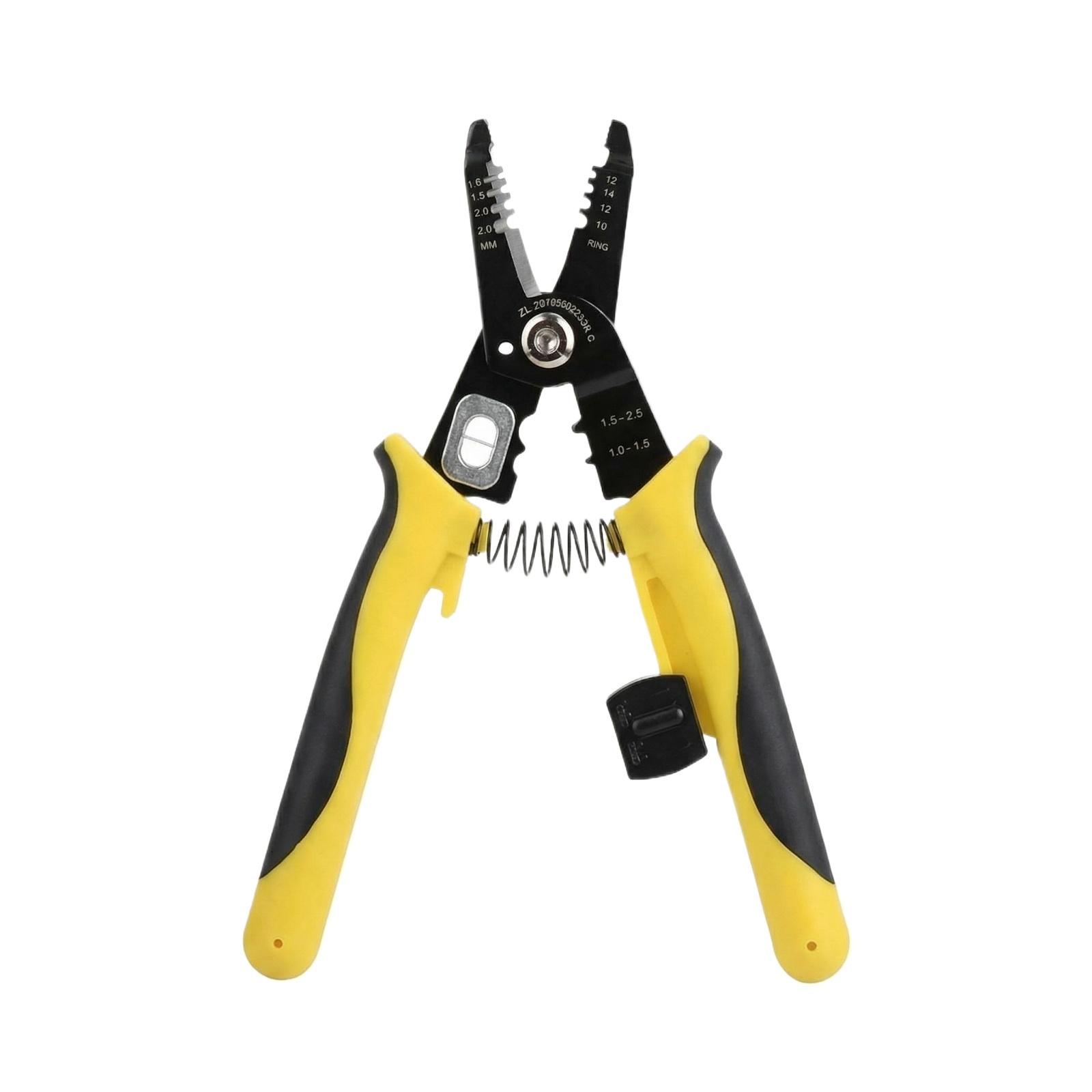 

Wire Stripping, Splitting, Crimping, Cutting, And Connecting Pliers One Size