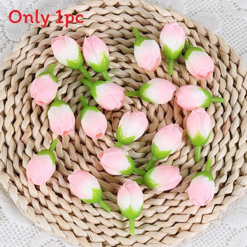 Artificial Rose Silk Buds For Diy Wedding Bouquets Home Decor Craft Supplies