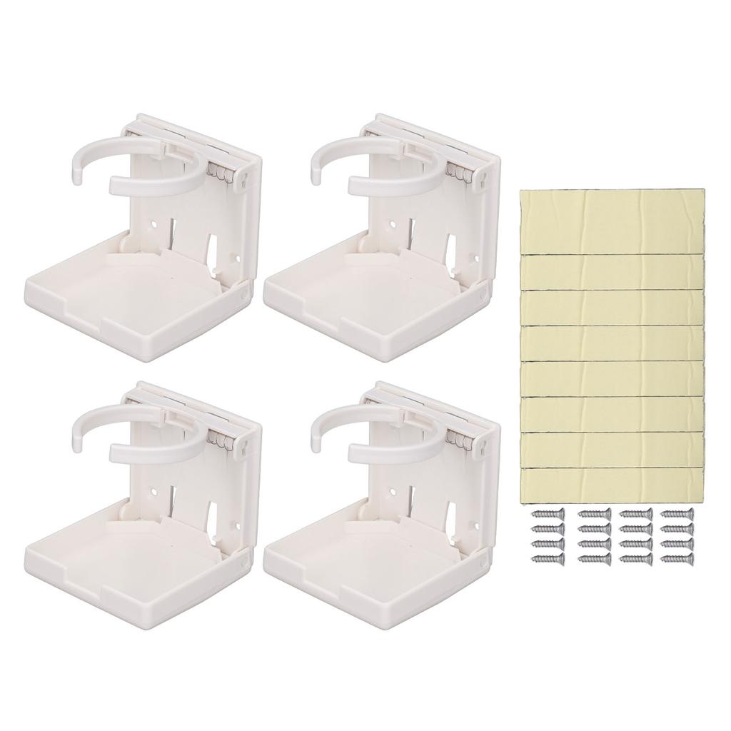 Suport de pahare pliabil, 4 buc. Suport de cană de băutură reglabil pentru RV mașină, navă, montare verticală sau pe perete