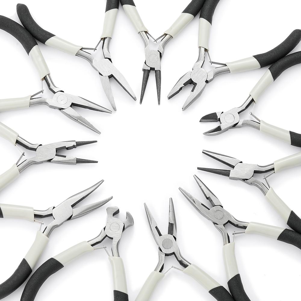 High-carbon Steel Jewelry Making Pilers Durable Needle Round Nose Cutting Wire Diagonal Pliers for Jewelry Making Repair Tools