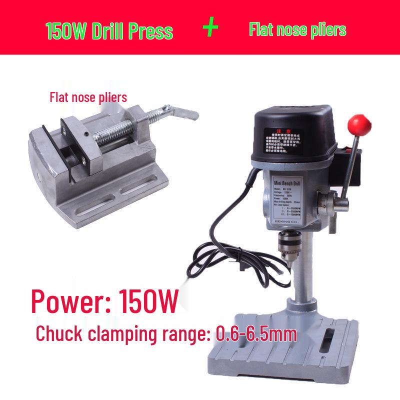 Mini Precision High-Speed Bench Drill: Multifunctional Compact Tabletop Press for Bead Making and Milling