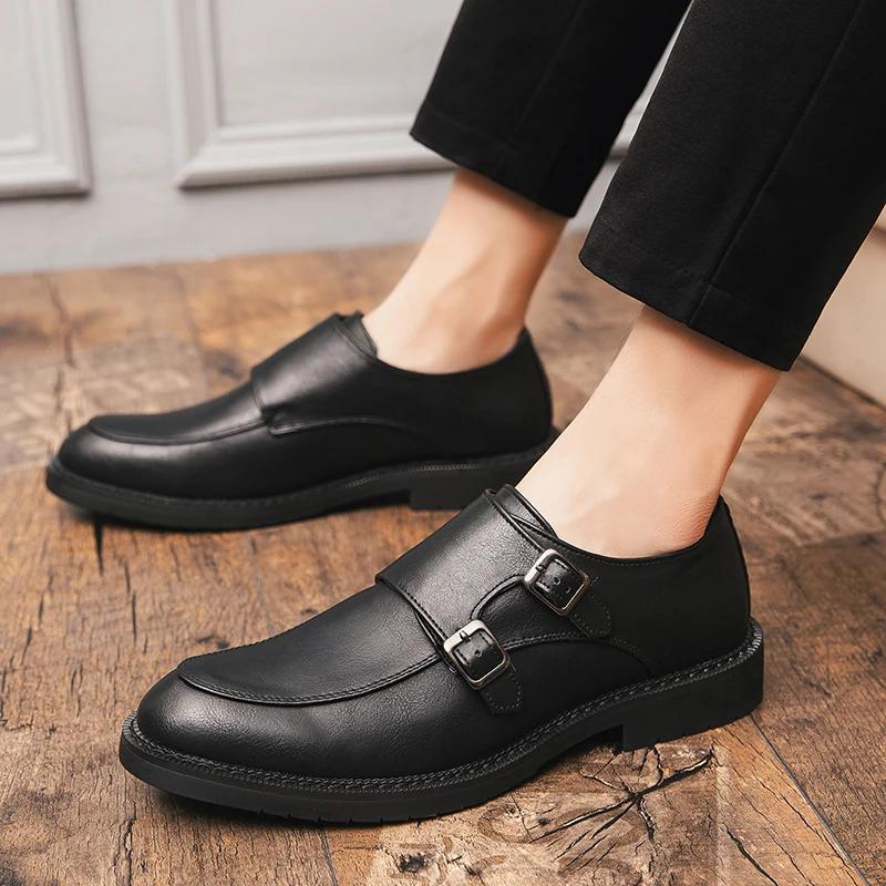 Classic Designer Men's Penny Loafers, Leather Slip-ons, Business Formal Leather Shoes, Wedding Flats, Casual Dress Shoes 39-44