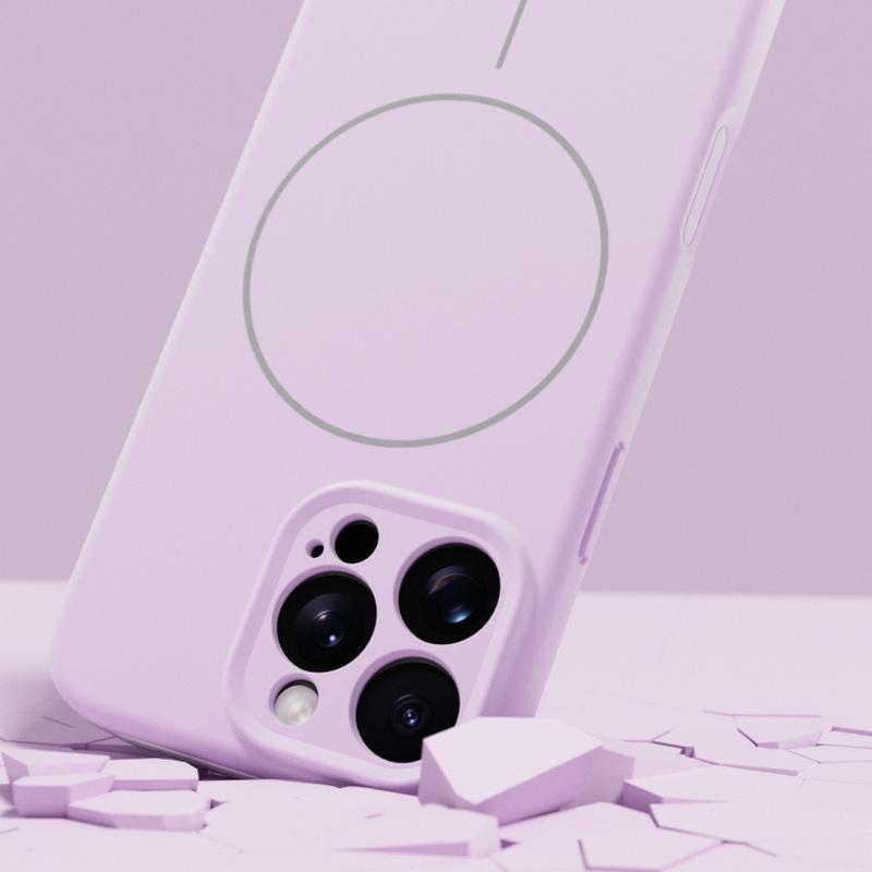 Flytande Silikon Slim Magnetiskt Telefonfodral För iPhone 16 Plus 15 Pro Max 14 Pro 13 12 11 Linsskydd Mjuk Stötsäker Matt för Magsafe Baksida