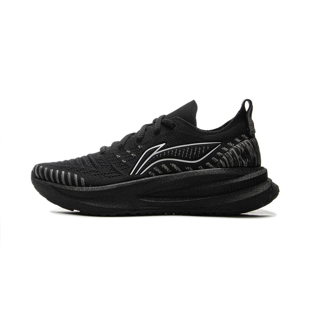 New LiNing Comfortable Shock Absorbers Slip Resistant Abrasion Resistant Breathable Low Top Running Shoes Men's Black ARSU065-2