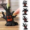 Miniature Sand Table Landscaping Halloween Tree Demons Ornaments Resin Micro Landscape Figures Dark Home Party Ornaments Forest Ghost Figurine