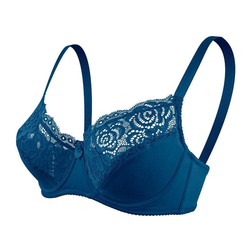 

Popular style, fashionable and sexy, thin cup gathering bra, upper support, anti-sagging, comfortable and seamless back underwear 75D озеро синього кольору