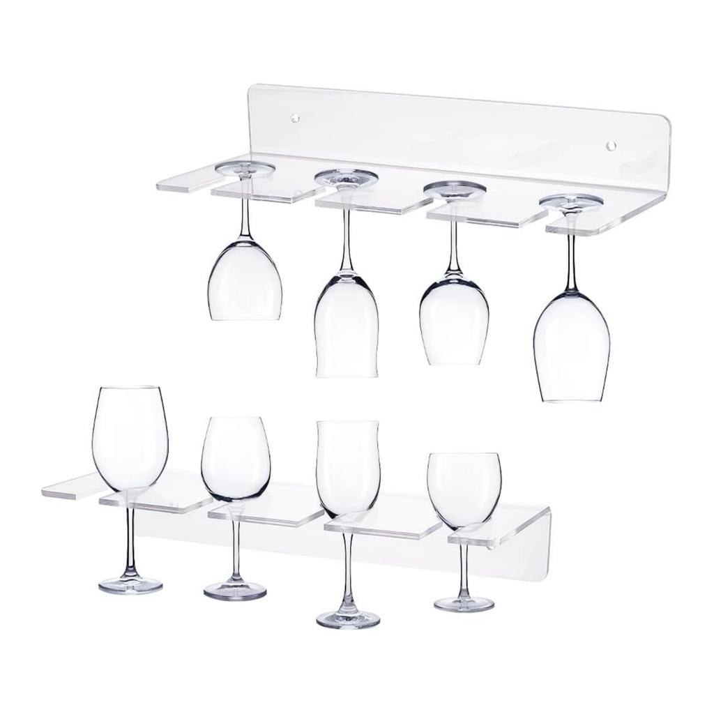 Champagnerwandhalter für Party Klarer Acryl Champagnerglas Halter Ständer Stielgläser Champagnerturm Hält Flötenständer