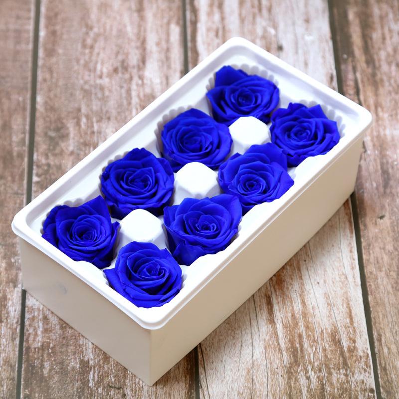 Ewige Lebensblume Material Geschenkbox Unsterbliche Rose Blume Getrocknete Rose Künstliche Konservierte Blumen Kopf Rosen