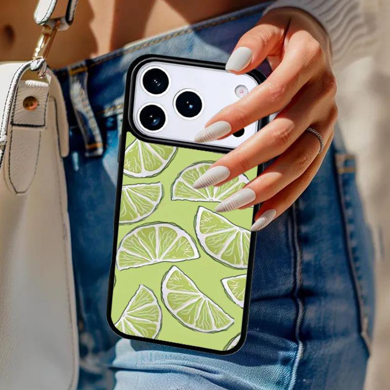 Summer Fruit Lemon Phone Case For iPhone 17 Air 14 15 13 12 Max Cover For Apple 16e 11 Pro Max Plus Coque