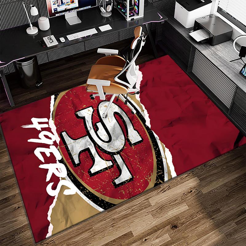 San Francisco Football Teppich, Küchenteppiche, Yogamatte, Rutschfeste Matten, Teppich für Badezimmer, Wohnzimmer Schlafzimmer, Camping Teppiche Weihnachtsgeschenk
