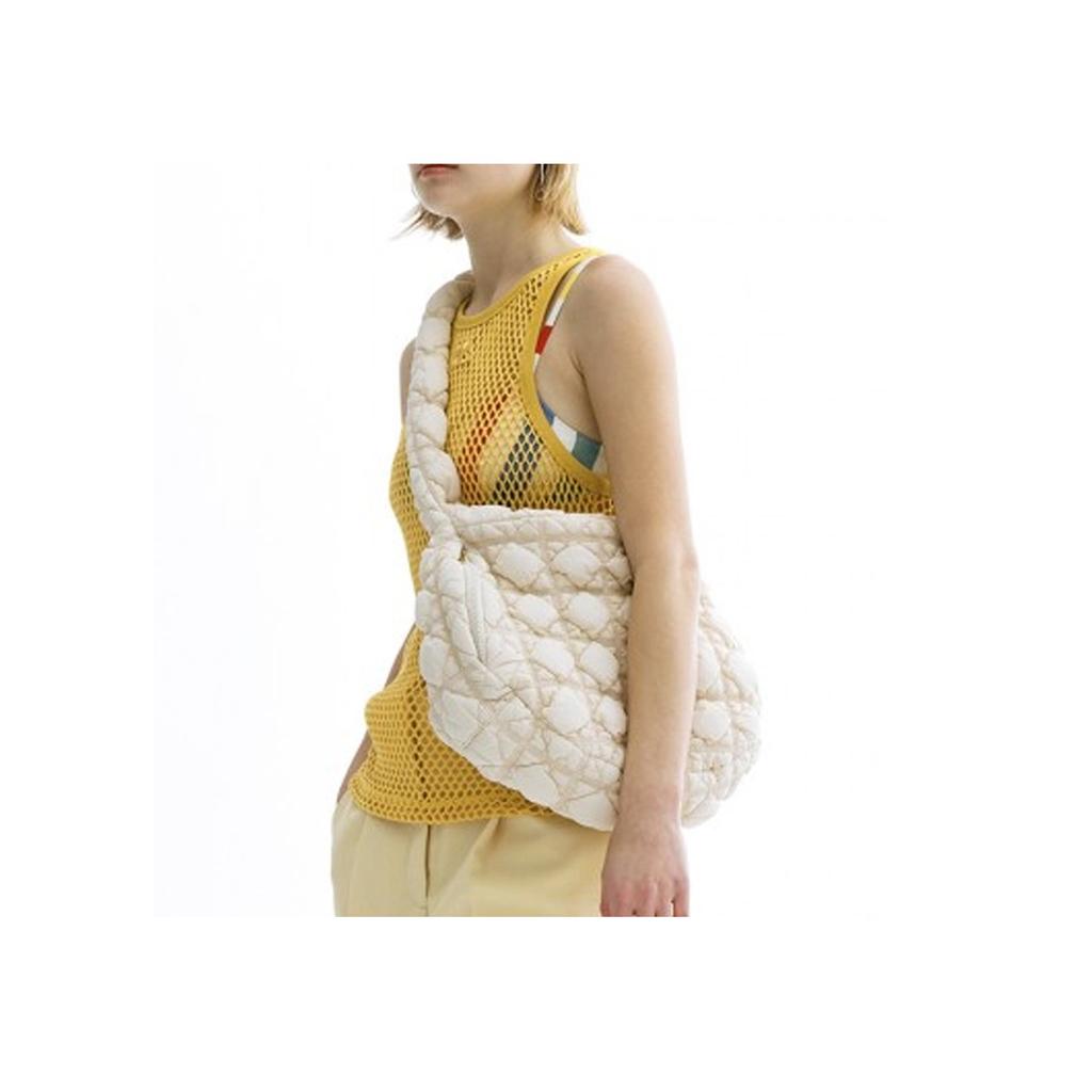 New CARLYN Nylon Cloud Bag Crossbody Bag Shoulder Bag Women's Ivory H71307010I