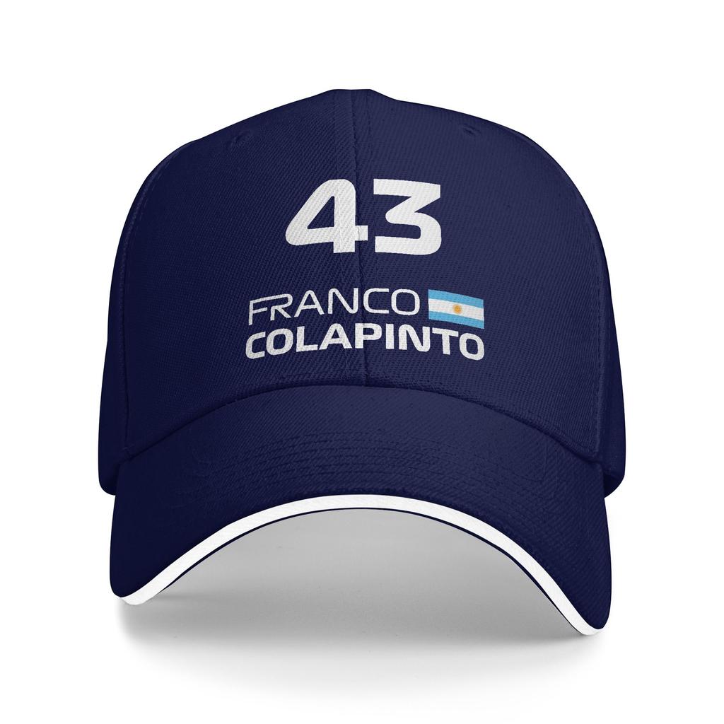 Cappellino da Baseball Estivo Uomo Racing Colapinto Franco FC43 Sole Cappelli Hip Hop Logo Personalizzato Regolabile Casual Escursionismo Pesca Cappellino Snapback