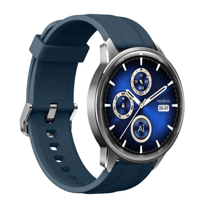 Realme Watch S2 Smartwatch AMOLED 1.43" Argento Acciaio IP68 Cardiofrequenzimetro