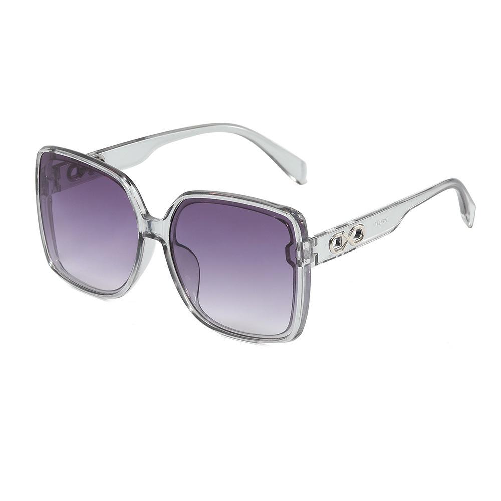 New Fashion Retro Square Large Frame Sunglasses Ins Internet Celebrity Casual Personality Simple UV Protection Sunglasses