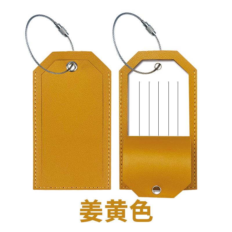 Metal lanyard, leather consignment label, leather boarding pass can be set LOGO, signed inner page paper pu luggage tag