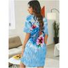 3D Print Dress 2026 Ladies Blue Turtle Print Short Sleeve Large Size T-Shirt Going Out & Home Wear Ladies Pajamas