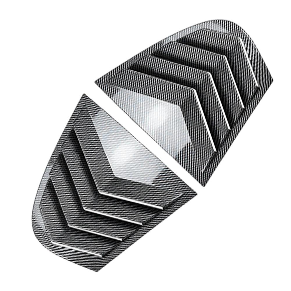 Pair Rear Side Window Trim Spoiler for BMW 5 Series E60 E61 2004 2006 2007 2008 2009 2010 Window Shutter Cover Louver Air Vents