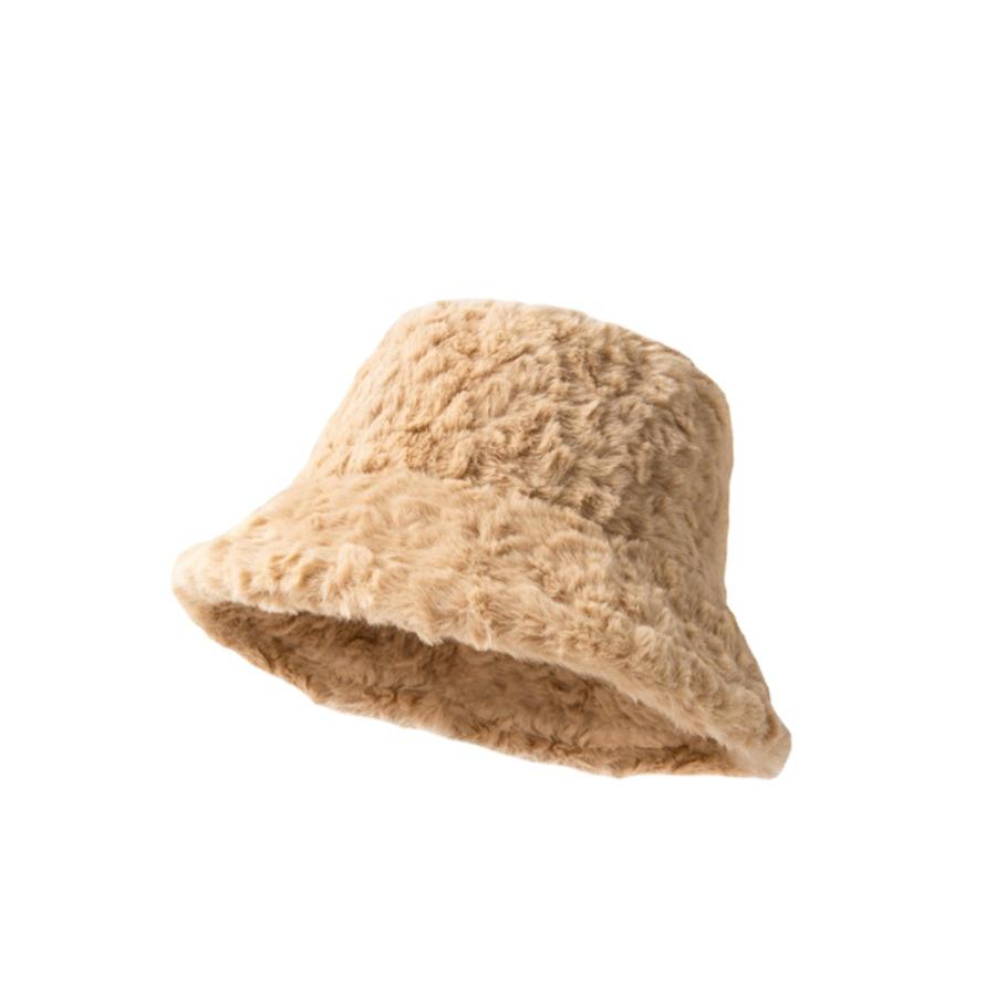 

Шляпа с большой головой, женская зимняя теплая корейская шапка, осенне-зимняя плюшевая бархатная шляпа-чаша L