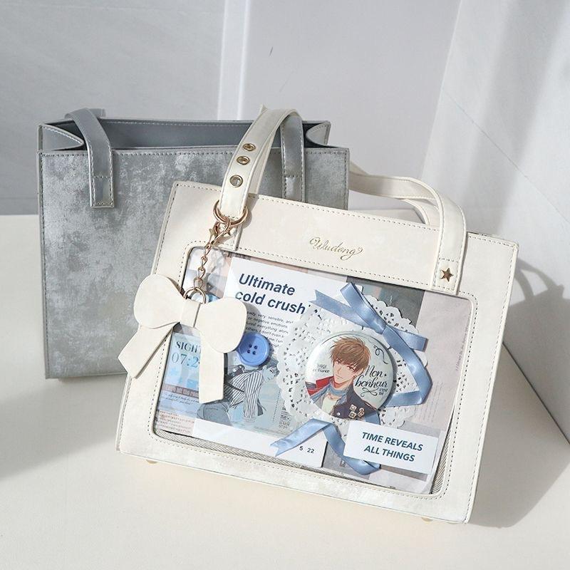 Cream Spring Cherry Pain Bag Daily Transparent Versatile Bar Guofeng Portable One Shoulder Crossbody Bag Antique Girl Snacks