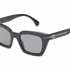 Chanel Can Be Equipped with Degree Logo Logo Irregular Sunglasses Women's Black