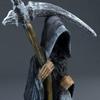 Holy Death Statue Standing Sickle Reaper Resin Rrafts Statue Santa Muerte Figurine Grim Reaper Holding Scythe Halloween Decor