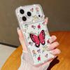 Butterfly Printing Bling Diamond Case For iPhone 17 Air 16e 16 14 15 13 17 Pro Max 15 16 Plus 17 Soft TPU Silicone Phone Cover