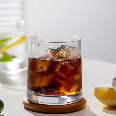 270ml 9.3oz Thick Bottomed Coffee Cup Modern Household Whiskey Glass Beverage Cup Cold Drink Mug Creative Cocktail Beer Glasses
