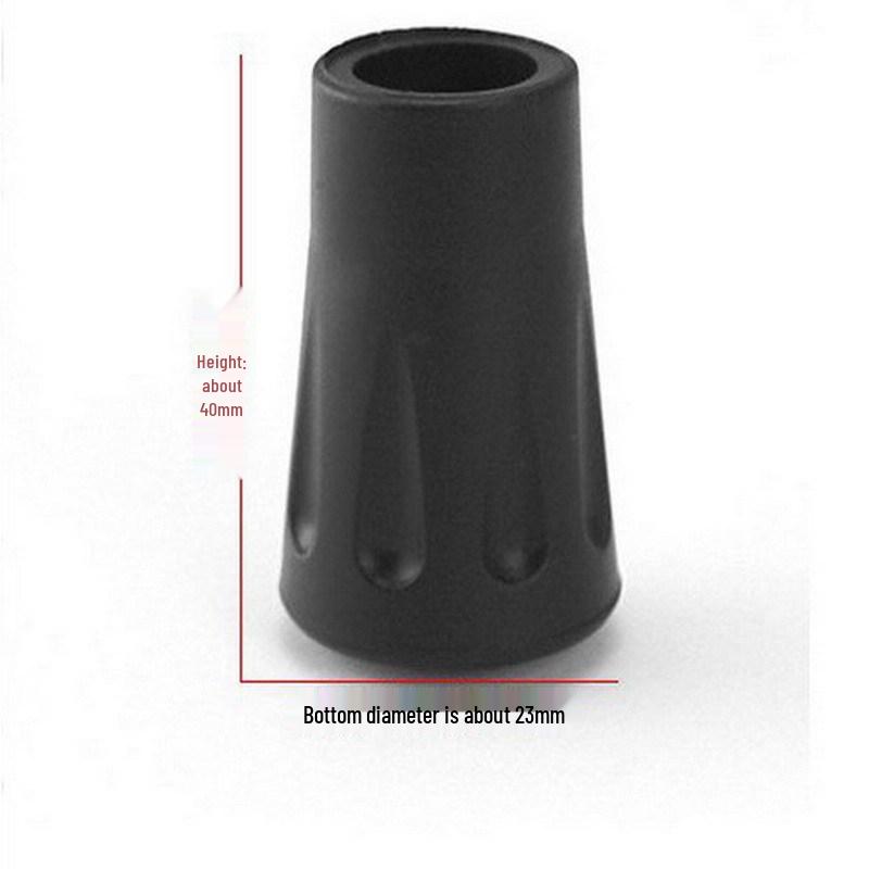 

Anti-Slip Rubber Cane Tip for Elderly Hiking Stick - Long Handle Umbrella Protective Cover Black Cane Protector 1-Pack 1-Set