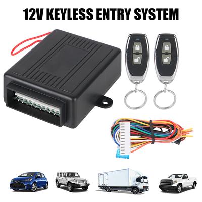 Fernbedienung Universal Auto Keyless System 12V Mit 2 Controller Zentrale Türverriegelung Entsperren Auto Tür Fenster Truck Master Lifter