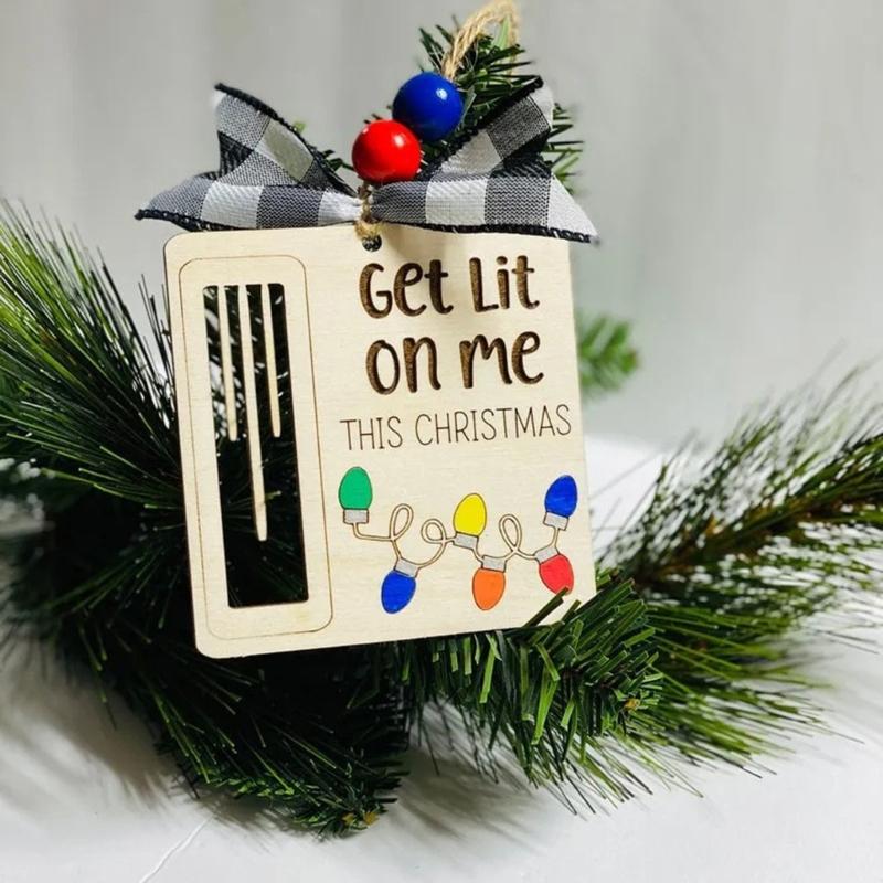 User Friendly Nontoxic Wood Holiday Decoration Hanging Clip Easy Hanging Christmas Accessory For Indoor Seasonal Styling